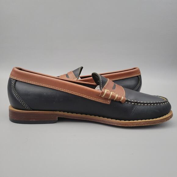 Johnston & Murphy Lincoln Penny Loafer Mens Size 8.5 M Black Brown main image 6
